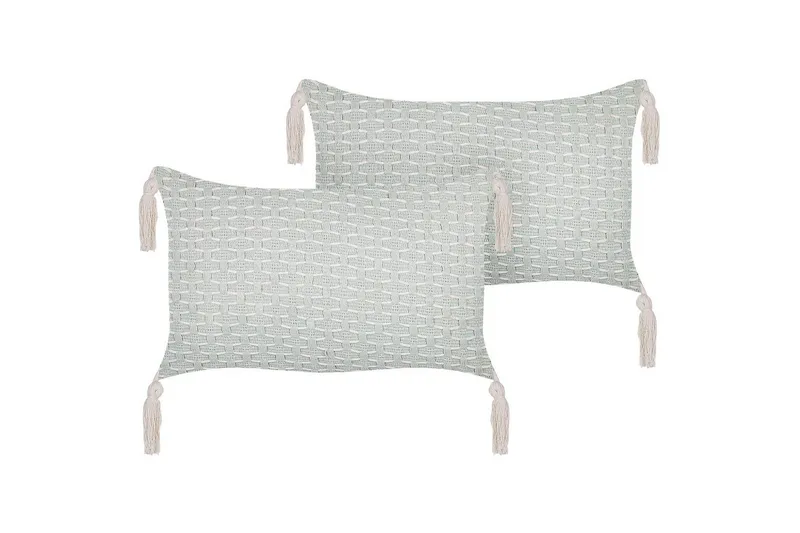 Pynteputer Hakone sett med 2 Grønn/beige, Rektangulær, Grønn/beige, Rektangulær