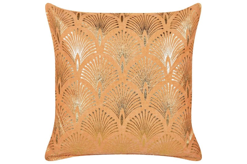 Pynteputer Hoya sett à 2 Oransje/gull - Oransje/gull - Tekstiler - Pute & pledd - Hagepute