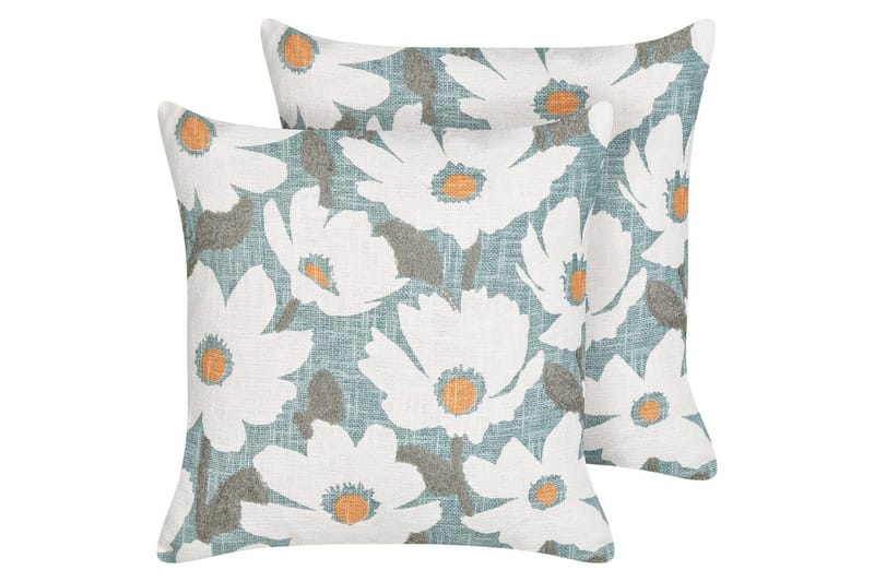 Pynteputer Jatropha sett à 2 Blå/hvit/grønn/oransje, Blå/hvit/grønn/oransje