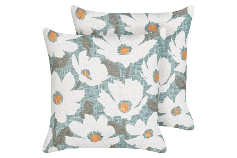 Pynteputer Jatropha sett à 2 Blå/hvit/grønn/oransje, Blå/hvit/grønn/oransje