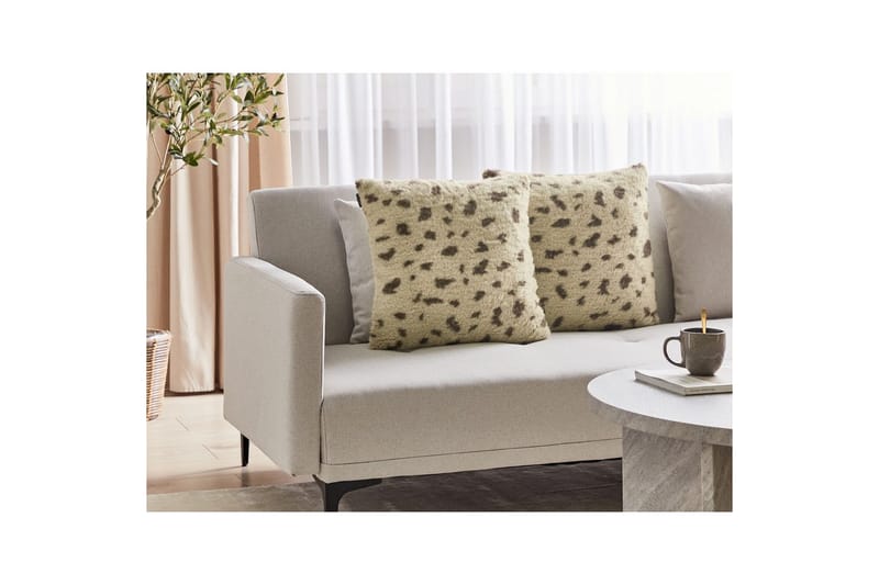 Pynteputer Kasra sett av 2 Beige - Beige - Hagemøbler - Puter - Øvrige puter