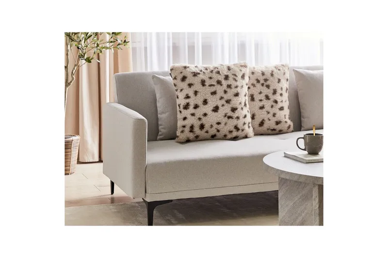 Pynteputer Kasra sett av 2 Lys beige - Lys beige - Tekstiler - Pute & pledd - Pynteputer