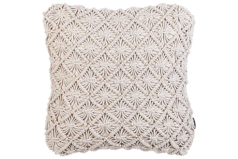 Pynteputer Kizkalesi sett av 2 Beige - Beige - Hagemøbler - Puter - Sofaputer & benkeputer