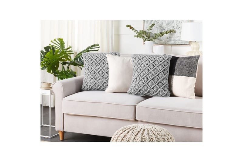 Pynteputer Kizkalesi sett av 2 Grå - Grå - Tekstiler - Pute & pledd - Hagepute