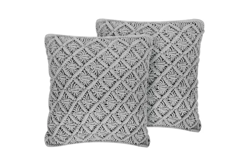 Pynteputer Kizkalesi sett av 2 Grå, Grå