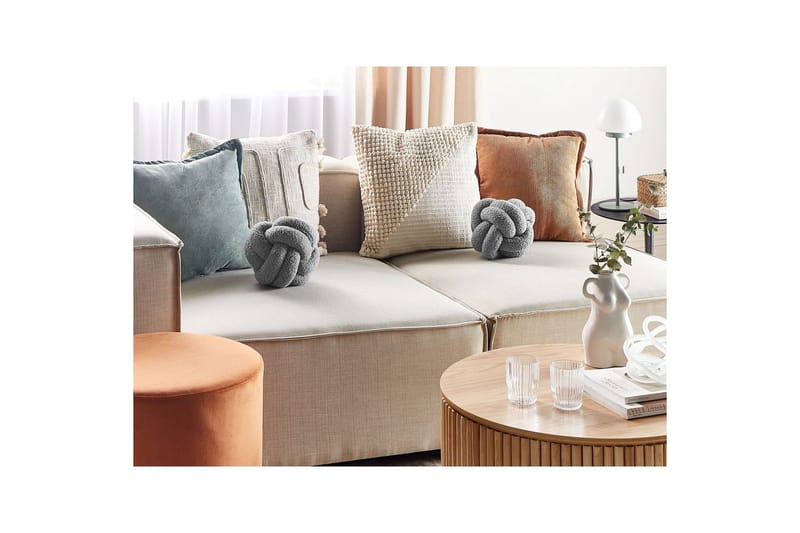 Pynteputer Malni Grå, 19x19x19 cm - Grå, 19x19x19 cm - Tekstiler - Pute & pledd - Hagepute