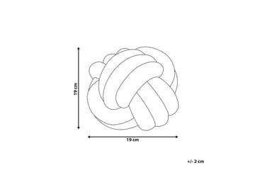 Pynteputer Malni Hvit, 19x19x19 cm - Hvit, 19x19x19 cm - Hagemøbler - Puter - Øvrige puter