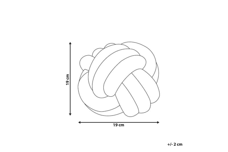 Pynteputer Malni Hvit, 19x19x19 cm - Hvit, 19x19x19 cm - Hagemøbler - Puter - Øvrige puter
