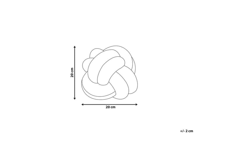 Pynteputer Malni Lys grå, 20x20x20 cm - Lys grå, 20x20x20 cm - Tekstiler - Pute & pledd - Pynteputer