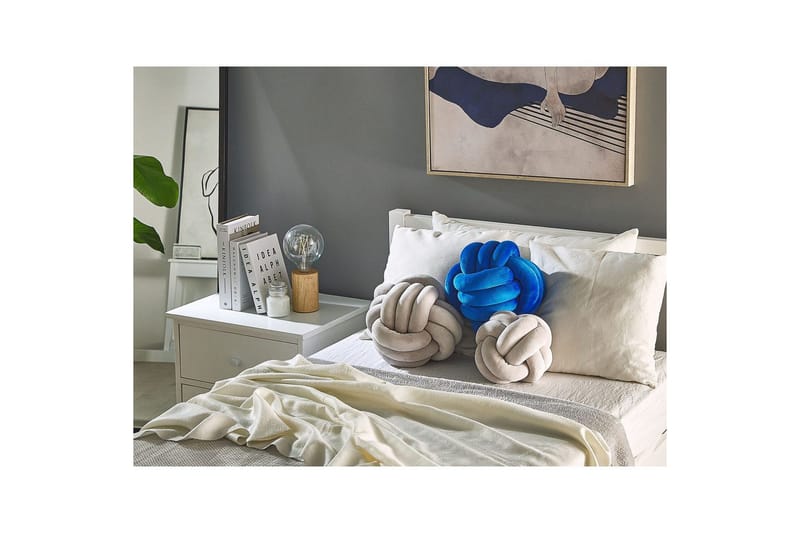 Pynteputer Malni Lys grå, 20x20x20 cm - Lys grå, 20x20x20 cm - Tekstiler - Pute & pledd - Pynteputer