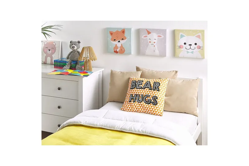 Pynteputer Radzkot Oransje/Hvit/Svart - Oransje/Hvit/Svart - Tekstiler - Pute & pledd - Pynteputer