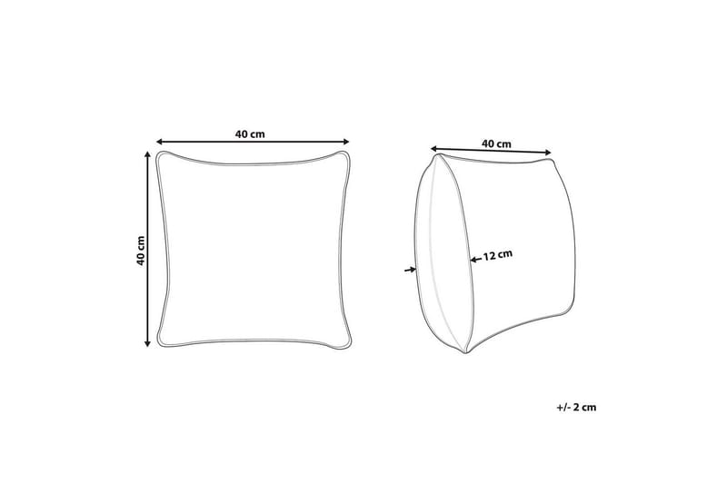 Pynteputer Radzkot Oransje/Hvit/Svart - Oransje/Hvit/Svart - Tekstiler - Pute & pledd - Pynteputer