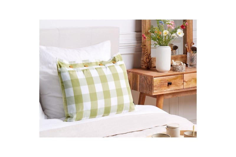 Pynteputer Tamnine Grønn/hvit, Rektangulær - Grønn/hvit, Rektangulær - Tekstiler - Pute & pledd - Hagepute