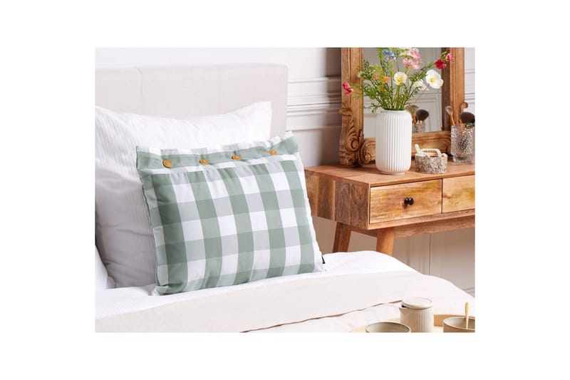 Pynteputer Tamnine Mintgrønn/Hvit, Rektangulær - Mintgrønn/Hvit, Rektangulær - Tekstiler - Pute & pledd - Hagepute