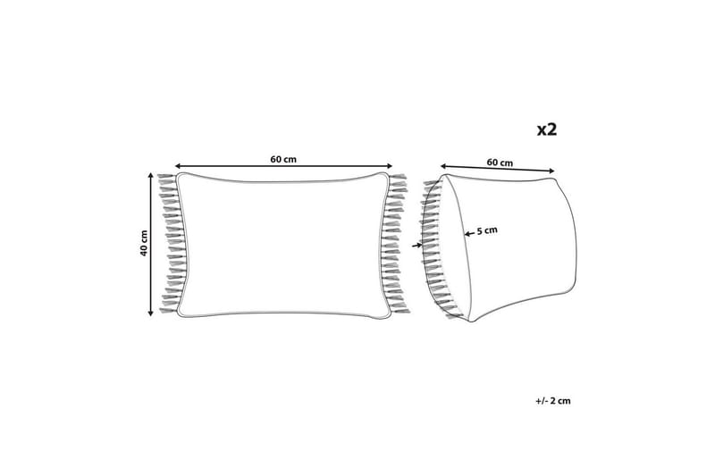 Pynteputer Tansy sett på 2 Oransje - Oransje - Tekstiler - Pute & pledd - Hagepute