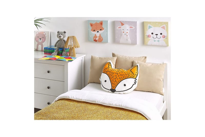 Pynteputer Vadodara sett à 2 Oransje/Hvit/Svart - Oransje/Hvit/Svart - Tekstiler - Barnetekstiler - Sengetøy til barn - Barneputer