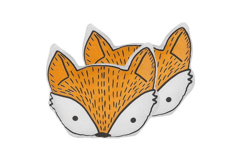 Pynteputer Vadodara sett à 2 Oransje/Hvit/Svart, Oransje/Hvit/Svart