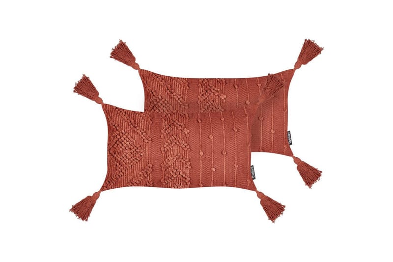 Pynteputer Valvaria sett à 2 Rød - Rød - Tekstiler - Pute & pledd - Pynteputer