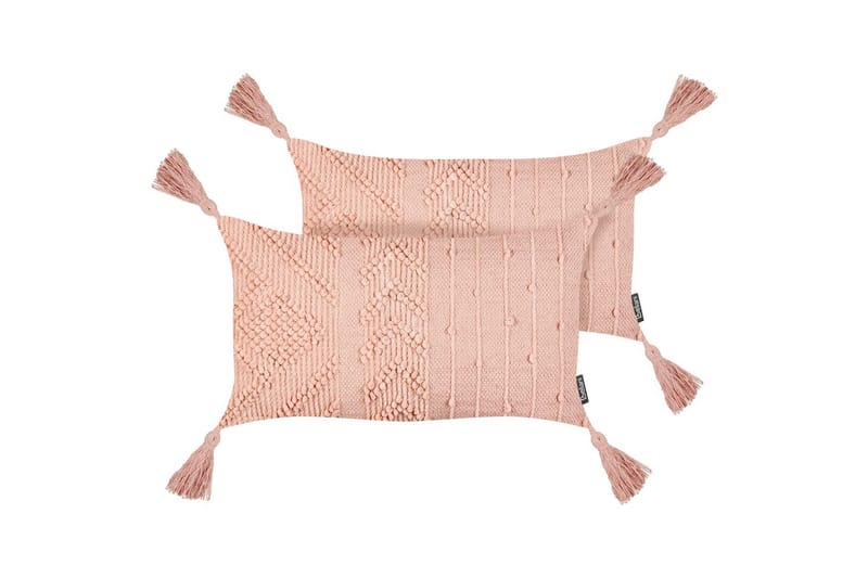 Pynteputer Valvaria sett à 2 Rosa - Rosa - Hagemøbler - Puter - Øvrige puter