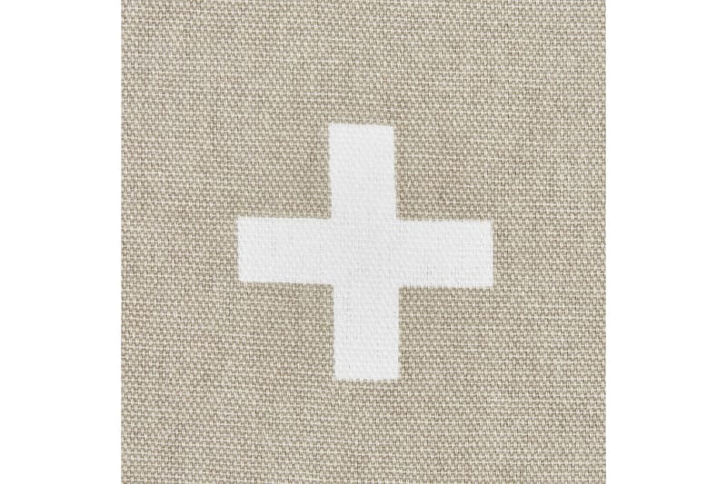Pynteputer Velleia sett av 2 Beige/hvit - Beige/hvit - Hagemøbler - Puter - Øvrige puter