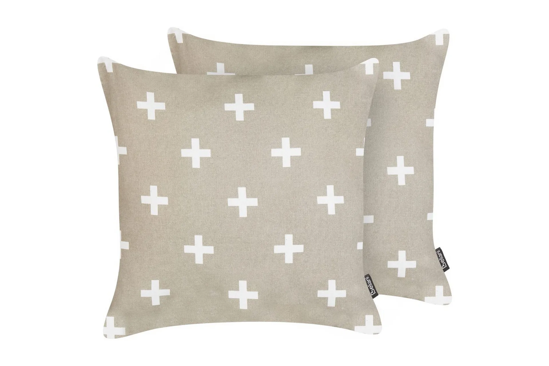 Pynteputer Velleia sett av 2 Beige/hvit - Beige/hvit
