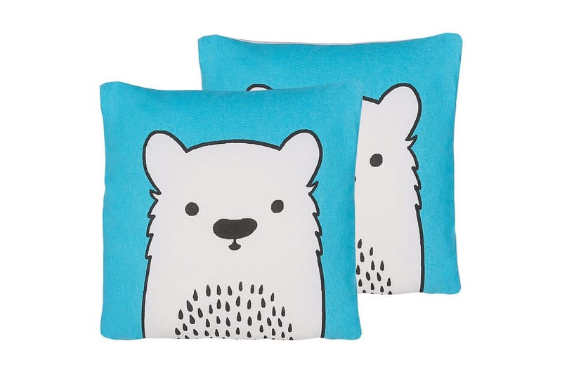 Pynteputer Waranasi sett med 2 Blå/hvit/svart, Blå/hvit/svart