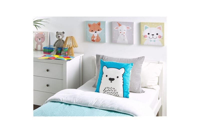 Pynteputer Waranasi sett med 2 Blå/hvit/svart - Blå/hvit/svart - Tekstiler - Barnetekstiler - Sengetøy til barn - Barneputer