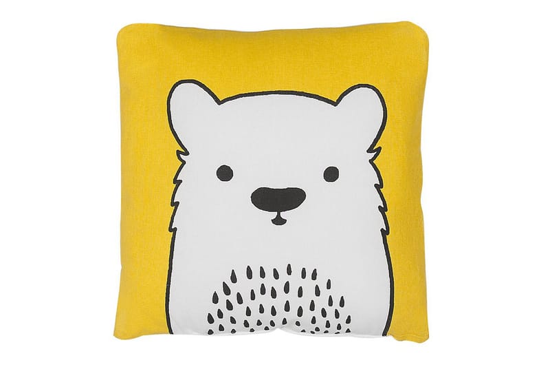 Pynteputer Waranasi sett med 2 Gul/Hvit/Svart - Gul/Hvit/Svart - Tekstiler - Barnetekstiler - Sengetøy til barn - Barneputer