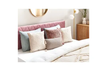 Pynteputer Yarrow sett med 2 Beige/Sølv - Beige/Sølv - Tekstiler - Pute & pledd - Hagepute