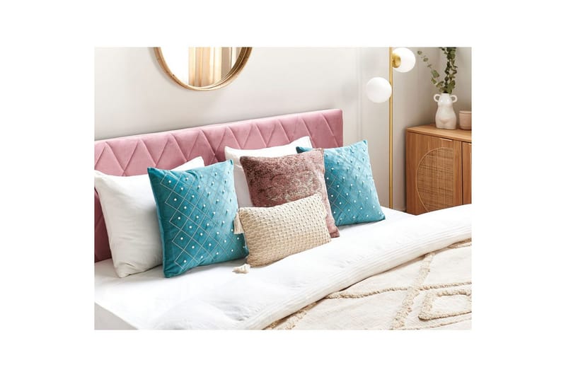 Pynteputer Yarrow sett med 2 Blå/Sølv - Blå/Sølv - Tekstiler - Pute & pledd - Hagepute