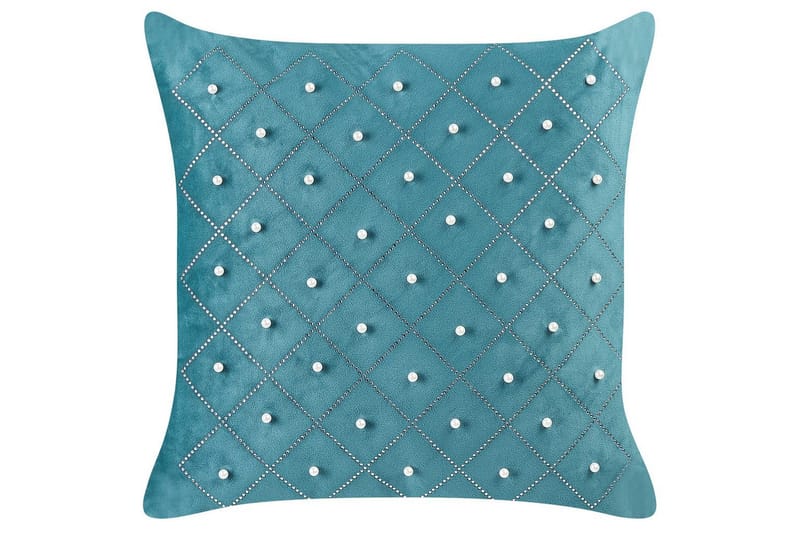 Pynteputer Yarrow sett med 2 Blå/Sølv - Blå/Sølv - Tekstiler - Pute & pledd - Hagepute