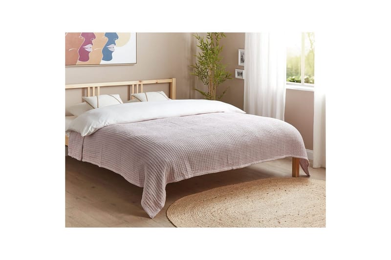 Sengeteppe Chagyl Rosa, 200x220 cm - Rosa, 200x220 cm - Tekstiler - Sengetøy - Sengeteppe - Sengeteppe enkeltseng