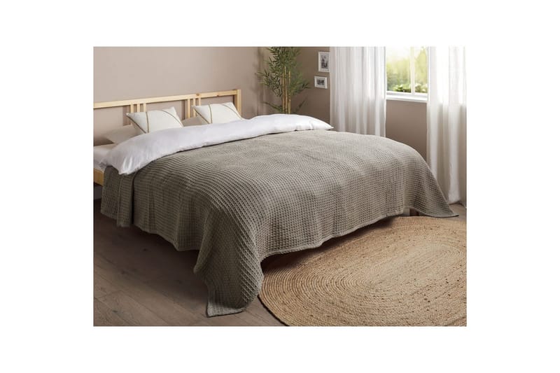 Sengeteppe Chagyl Taupe, 220x240 cm - Taupe, 220x240 cm - Tekstiler - Sengetøy - Sengeteppe - Sengeteppe dobbeltseng
