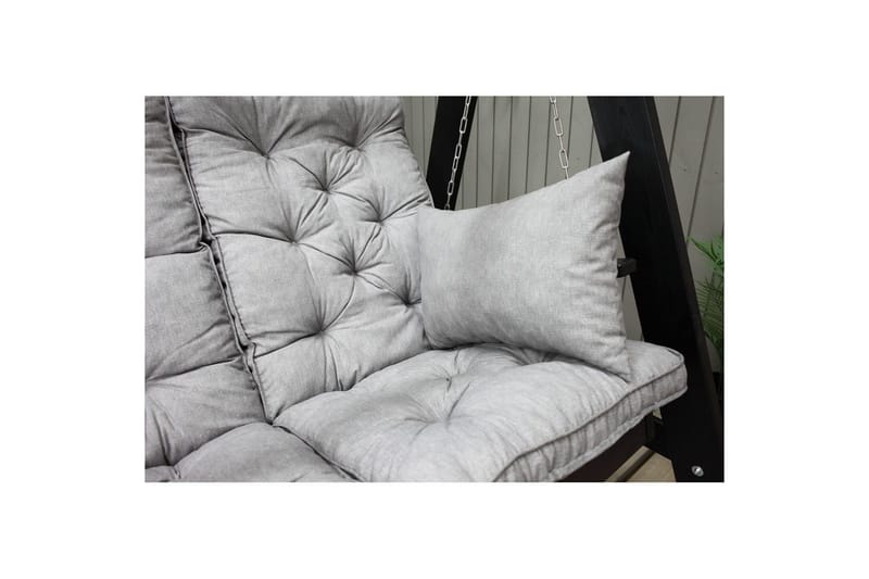 Sittedel med ryggstøtte Maxi Høy Rygg med Sideputer - Grå - Hagemøbler - Puter - Komplette putesett
