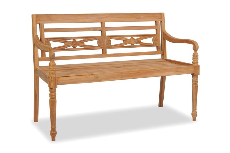 Bataviabenk 120 cm teak - Teak - Hagemøbler - Puter - Sitteputer