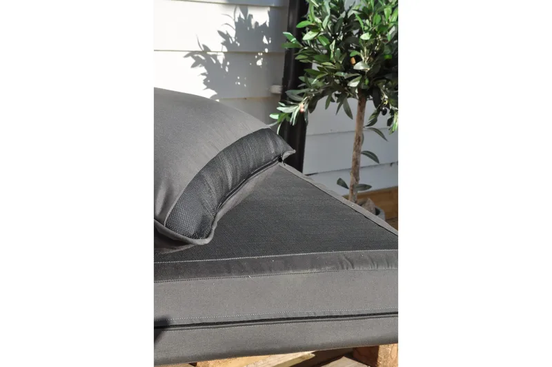 Royal Bonnie Hjørnepute 57x45 cm Vannavstøtende Svart - Fritab - Hagemøbler - Puter - Sitteputer