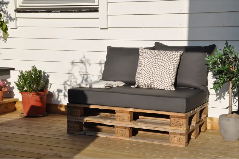 Royal Palle Sittepute 120x80 cm Vannavstøtende Svart - Fritab - Hagemøbler - Puter - Sitteputer