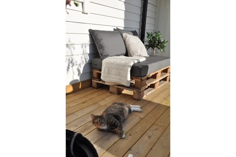 Royal Palle Sittepute 120x80 cm Vannavstøtende Svart - Fritab - Hagemøbler - Puter - Sitteputer