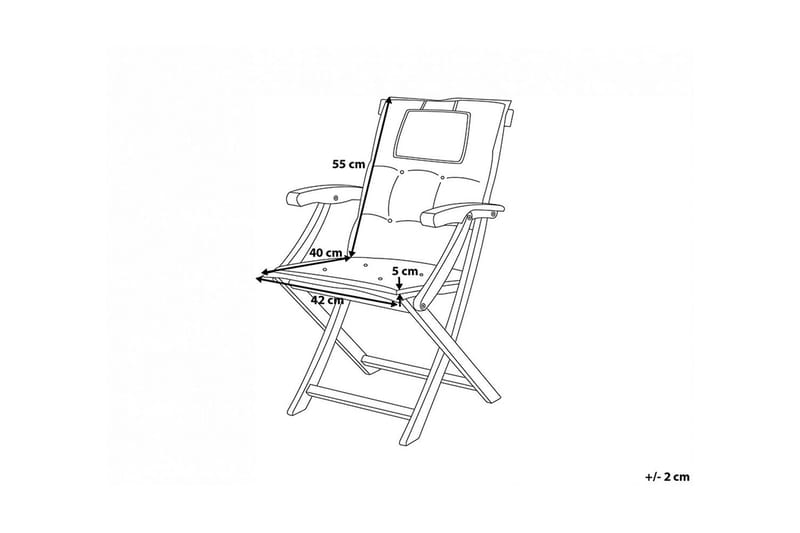 Wilhelmina Pute til Hagestol 8-pk - Rød - Hagemøbler - Puter - Sitteputer