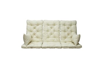 Sofapute med ryggstøtte Maxi Høy Rygg med Sideputer Beige - Beige - Hagemøbler - Puter - Hammockputer