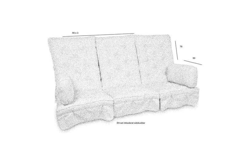 Sofaputetrekk Fritab River Høy - Beige Rustic - Hagemøbler - Puter - Hammockputer