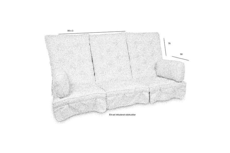 Sofaputetrekk Fritab River Høy - Beige Rustic - Hagemøbler - Puter - Hammockputer