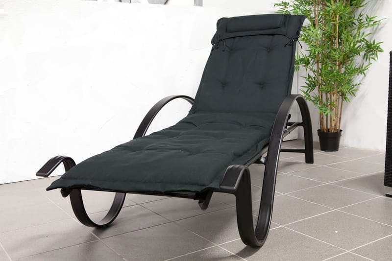 Canyon Solsängsdyna med nackkudde Fritab Black - Hagemøbler - Puter - Puter til solseng