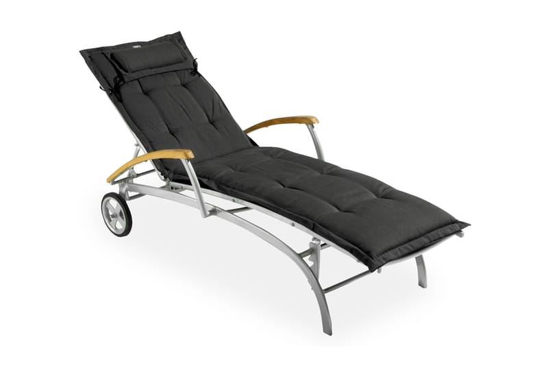 Canyon Solsängsdyna med nackkudde Fritab Dark grey - Hagemøbler - Puter - Puter til solseng