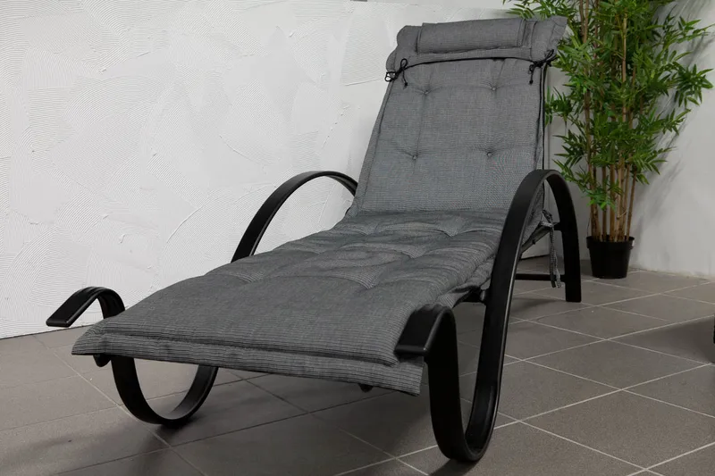 Canyon Solsängsdyna med nackkudde Fritab Grey - Hagemøbler - Puter - Puter til solseng