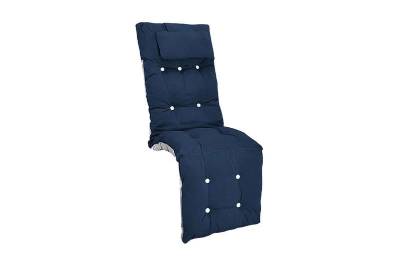 Baden-Baden Flockdyna med nackkudde Fritab Marine - Hagemøbler - Puter - Solstolpute - Baden baden-puter