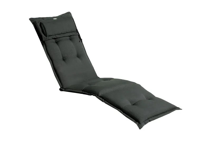 Däckstolsdyna Canyon med nackkudde Fritab Anthracite Grey - Hagemøbler - Puter - Solstolpute - Dekkstolputer