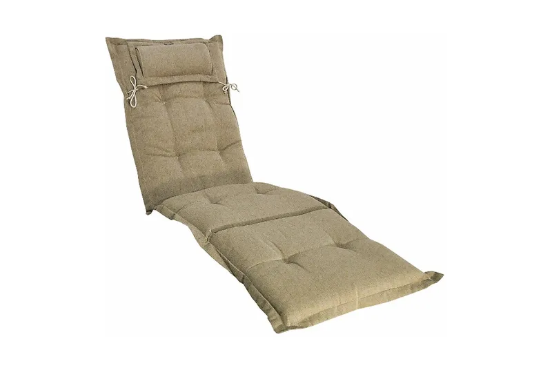 Däckstolsdyna Canyon med nackkudde Fritab beige - Hagemøbler - Puter - Solstolpute - Dekkstolputer