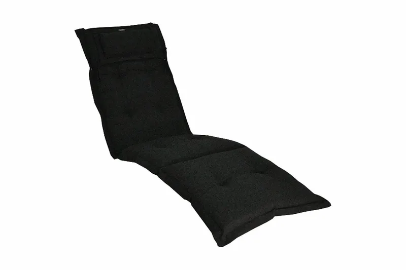 Däckstolsdyna Canyon med nackkudde Fritab Black - Hagemøbler - Puter - Solstolpute - Dekkstolputer