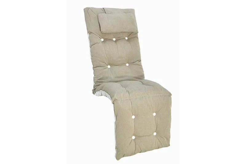 Flockstoppad Baden baden dyna 50 Beige Fritab Sand - Hagemøbler - Puter - Solstolpute - Baden baden-puter